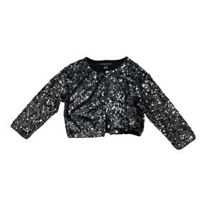 NWT Marc Jacobs Cardigan Sweater - Medium - Silver Sequin 3/4 Sleeve